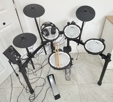Roland TD-1 DMK Electronic Drum Kit with Sony headphones, drumsticks and key