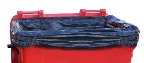 Heavy duty black wheelie bin - heavy,