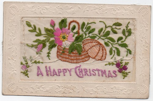 Ww1 patriotic embroidered - ww1, silk