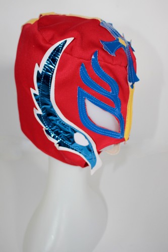 Red blue yellow wrestling - blue, mask