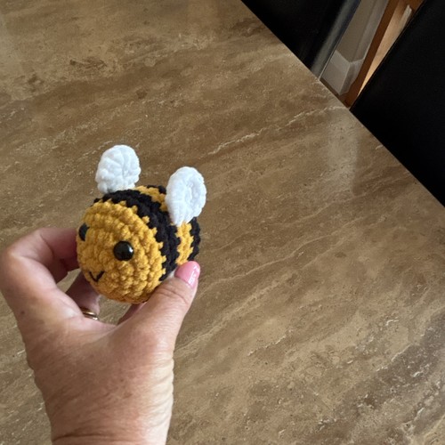 Handmade crocheted bee soft - handmade,