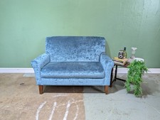 Modern Green Turquoise Sofa Two person Side By Couche Velvet