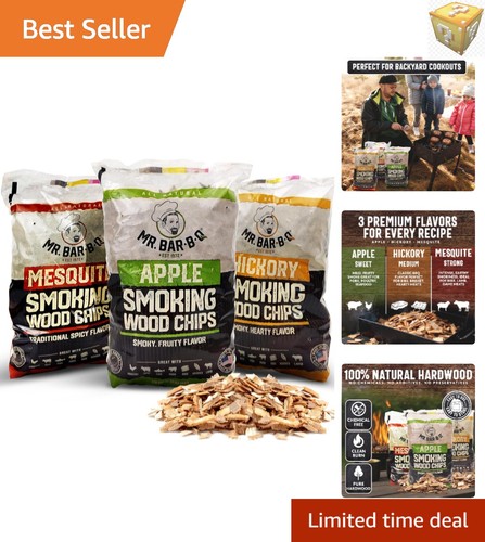 Pack hardwood smoking - 3-pack,