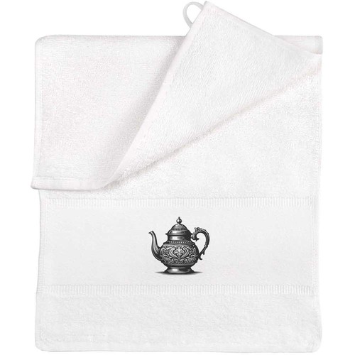 Fancy teapot flannel guest - teapot',
