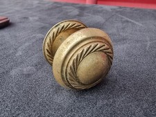 4x  Brass Door Knobs Antique