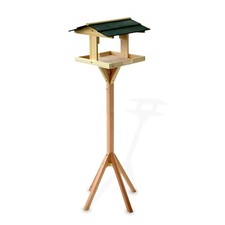 Traditional Wooden Bird Table Garden Birds Feeder Feeding Station Free Standing