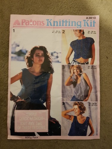 Patons knitting kit pattern - knitting,