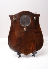 Vintage wooden shield-style