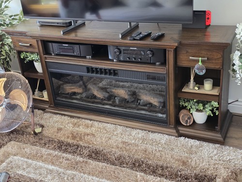 Solid wood fireplace - wood,