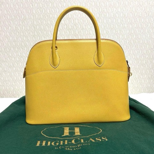 High class yellow leather - class,
