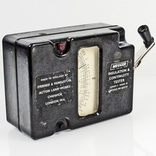 c.1960  MEGGER INSULATION & CONTINUITY TESTER SERIES 3 MARK III FOR SPARES-RSPCA