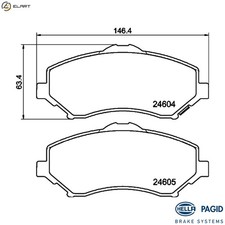 BRAKE PAD SET DISC BRAKE 8DB