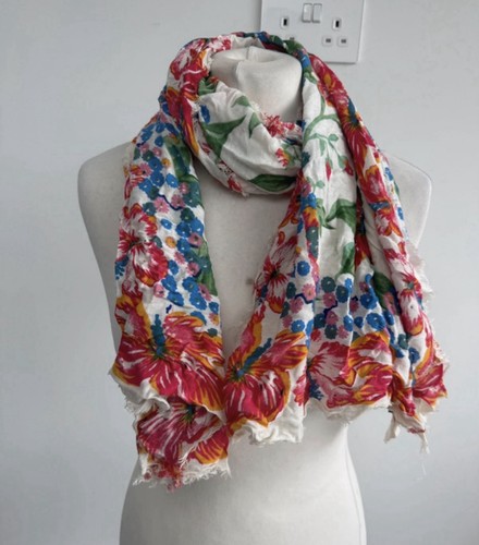 Zara floral summer scarf