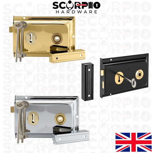 Traditional rim lock 4 - traditional, 4"
