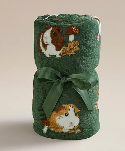 Guinea pig fleece throw - guinea,