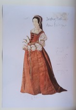 Anne Boleyn Costume Design BBC  Wives 1st Edition Print Copy John Bloomfield