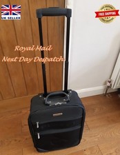 Dunlop Wheeled Travel Case Cabin Bag Trolley Holidays Travel Pull Along Suitcase