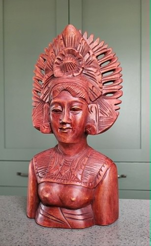 Vintage redish balinese hand - redish,