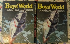 BOYS WORLD Annual 1966 Space Race Moon Landing Comic Like Warlord Battle Eagle