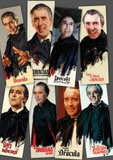 HAMMER HORROR Dracula set of 8 ART PRINTS / posters film movie / Christopher Lee