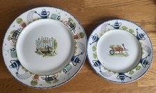 1 Dinner & side Plate Wood &