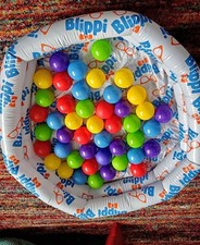 Blippi Inflatable ball pit mystery adventure Rear