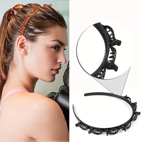 Elegant hollow woven headband - woven,