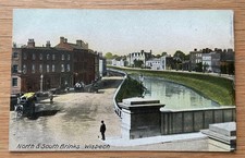 Vintage Postcard North & South Brinks, Wisbech, Cambridgeshire - Social History