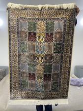 New Silk Rug Multi Checked