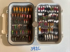 Airflo Foam Waterproof Fly Box With Shrimps Emerges Buzzers 106 Fishing Flies