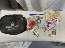 lockout kit tag kit in bag used good condition