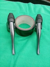 Shimano Brake Levers,  EXAGE BL-A351 Blue Anodised, Black Hoods, Original