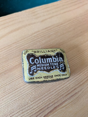Gramophone needle tin complete - needle,