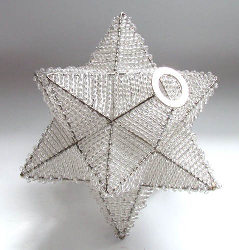 Beaded moravian star - moravian, light