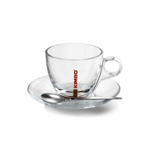 Kimbo glass cappuccino cups - kimbo,