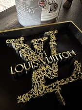 Luxury-Inspired 3D LV  Wall