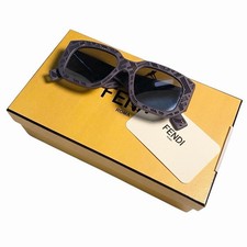 Fendi Injected Shadow Square Sunglasses | Grey Smoke Mirror | Size: One Size