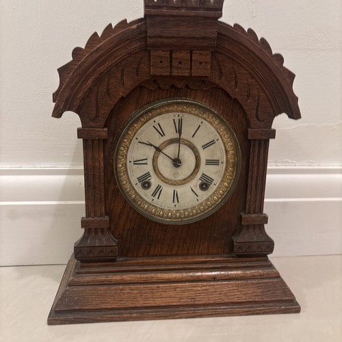 Antique ansonia mantel - antique,