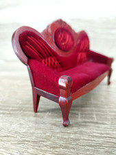 Miniature Red Sofa Couch Doll