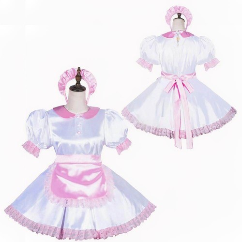 Girl maid sissy lockable - sissy, white
