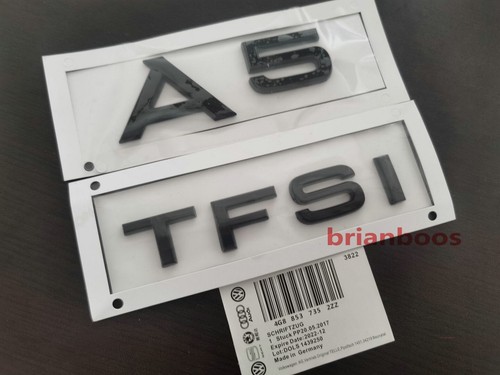Gloss black tfsi car - black, rear