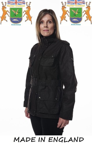 Women wax jacket belted - women’s,