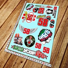 Marco simoncelli stickers - simoncelli, 58
