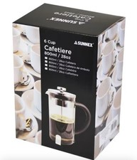 Sunnex Cafetiere Chrome Coffee