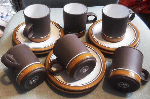 Vintage hornsea contrast brown - vintage,