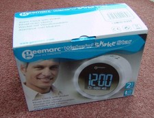 GEEMARC WAKE 'N' SHAKE STAR ALARM CLOCK WITH VIBRATING PAD
