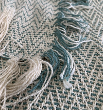 COTTON THROW Herringbone Large