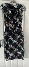 Oasis Dress V Neck Cotton Size 8 New Fitzwilliam Museum Cambridge Collection
