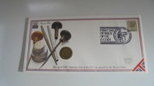 1983 ROYAL MINT STAMP/COIN COVER,FIRST DAY OF ISSUE OF £1 UK COIN