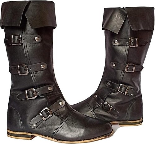 Medieval leather boots - medieval,